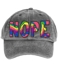 Load image into Gallery viewer, "NOPE"- Embroidered Cap