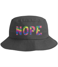 Load image into Gallery viewer, "NOPE" 90's Style Embroidered Bucket Hat- Various Colours