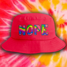 Load image into Gallery viewer, "NOPE" 90's Style Embroidered Bucket Hat- Various Colours