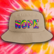 Load image into Gallery viewer, "NOPE" 90's Style Embroidered Bucket Hat- Various Colours