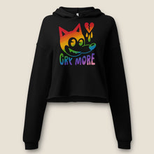 Load image into Gallery viewer, RAINBOW CROPPED HOODIE
