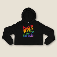 Load image into Gallery viewer, RAINBOW CROPPED HOODIE
