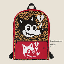 Load image into Gallery viewer, SAD BACKPACK WITH BROKEN HEART DETAILS
