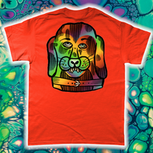 Load image into Gallery viewer, &quot;PSYCHEDELIC SILLY PUPPY&quot; FRONT AND BACK PRINT Tee- Assorted Colour
