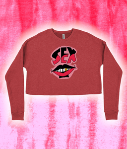 "SEX POSITIVE" Cropped Sweater