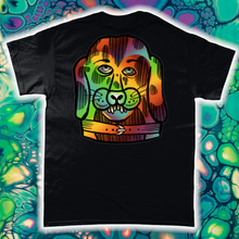 Load image into Gallery viewer, &quot;PSYCHEDELIC SILLY PUPPY&quot; FRONT AND BACK PRINT Tee- Assorted Colour
