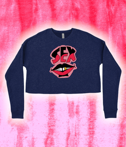 "SEX POSITIVE" Cropped Sweater