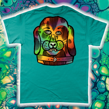 Load image into Gallery viewer, &quot;PSYCHEDELIC SILLY PUPPY&quot; FRONT AND BACK PRINT Tee- Assorted Colour
