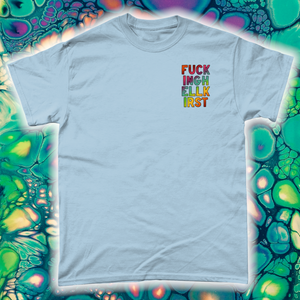 "PSYCHEDELIC SILLY PUPPY" FRONT AND BACK PRINT Tee- Assorted Colour