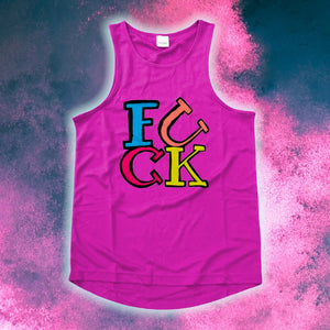 "FUCK" Multicolour Vests