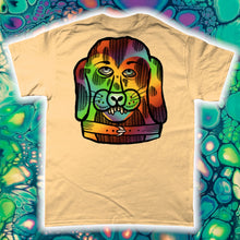 Load image into Gallery viewer, &quot;PSYCHEDELIC SILLY PUPPY&quot; FRONT AND BACK PRINT Tee- Assorted Colour
