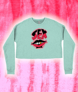 "SEX POSITIVE" Cropped Sweater