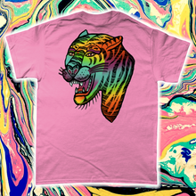 Load image into Gallery viewer, &quot;PSYCHEDELIC PANTHER&quot; FRONT AND BACK PRINT Tee- Assorted Colours
