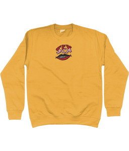 “SEX POSITIVE”- WEAR ME OVERSIZED- EMBROIDERED SUMMER SWEATER- MULTICOLOURS