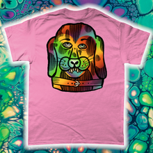 Load image into Gallery viewer, &quot;PSYCHEDELIC SILLY PUPPY&quot; FRONT AND BACK PRINT Tee- Assorted Colour
