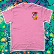 Load image into Gallery viewer, &quot;PSYCHEDELIC SILLY PUPPY&quot; FRONT AND BACK PRINT Tee- Assorted Colour
