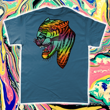 Load image into Gallery viewer, &quot;PSYCHEDELIC PANTHER&quot; FRONT AND BACK PRINT Tee- Assorted Colours
