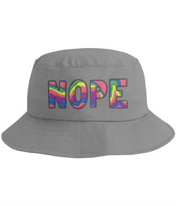 "NOPE" 90's Style Bucket Hat- Various Colours