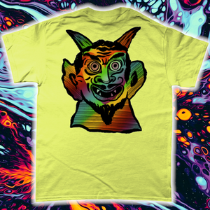 "PSYCHEDELIC DEVIL" TEE FRONT AND BACK PRINT- Assorted Colours