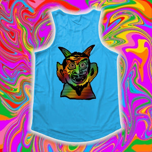 "PSYCHADELIC DEVIL" FRONT AND BACK PRINT Vest- Assorted Colours