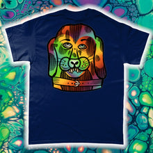 Load image into Gallery viewer, &quot;PSYCHEDELIC SILLY PUPPY&quot; FRONT AND BACK PRINT Tee- Assorted Colour
