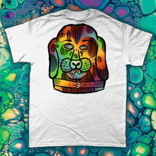 Load image into Gallery viewer, &quot;PSYCHEDELIC SILLY PUPPY&quot; FRONT AND BACK PRINT Tee- Assorted Colour
