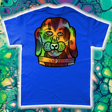 Load image into Gallery viewer, &quot;PSYCHEDELIC SILLY PUPPY&quot; FRONT AND BACK PRINT Tee- Assorted Colour
