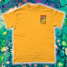 Load image into Gallery viewer, &quot;PSYCHEDELIC SILLY PUPPY&quot; FRONT AND BACK PRINT Tee- Assorted Colour
