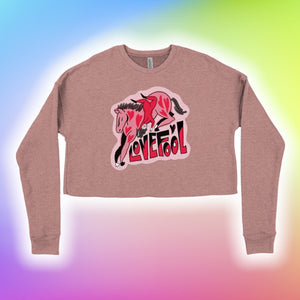 "LOVEFOOL" Pre-cropped sweater