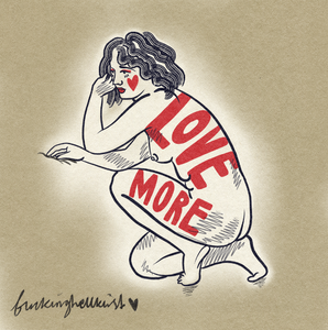 "LOVE MORE" Square Fine Art Print