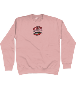 “SEX POSITIVE”- WEAR ME OVERSIZED- EMBROIDERED SUMMER SWEATER- MULTICOLOURS