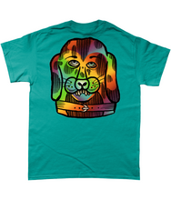 Load image into Gallery viewer, &quot;PSYCHEDELIC SILLY PUPPY&quot; FRONT AND BACK PRINT Tee- Assorted Colour
