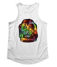 Load image into Gallery viewer, &quot;PSYCHEDELIC SILLY PUPPY&quot; FRONT AND BACK PRINT Vest- Assorted Colours
